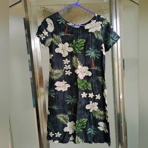 Tropical Floral Print Dress